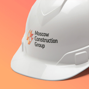 Логотип и корпоративный стиль для строительной компании Moscow Construction Group.