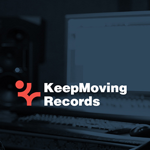 Разработка логотипа и фирменного стиля для музыкального издательства KeepMoving Records.