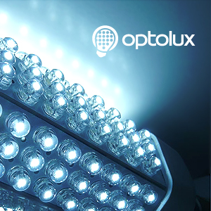 Компания Optolux: разработка логотипа, фирменного стиля и дизайна интернет-магазина светодиодных светильников.