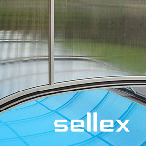Редизайн логотипа и фирменного стиля компании Sellex -  производителя поликарбоната. 