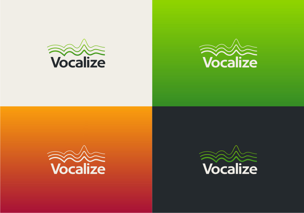 Создание логотипа бренда Vocalize в сегменте IT