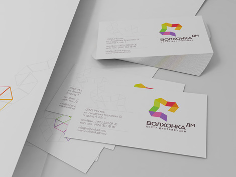Центр дистрибуции «Волхонка ДМ»: разработка логотипа, деловой документации, имиджевых рекламных коммуникаций.